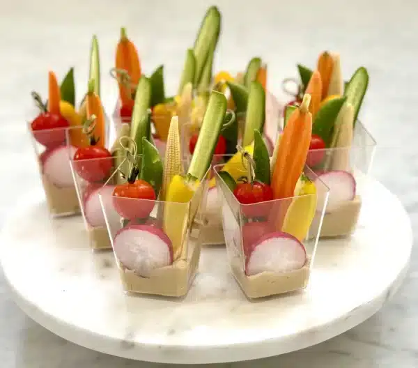 Crudite Cups Fork and Flare